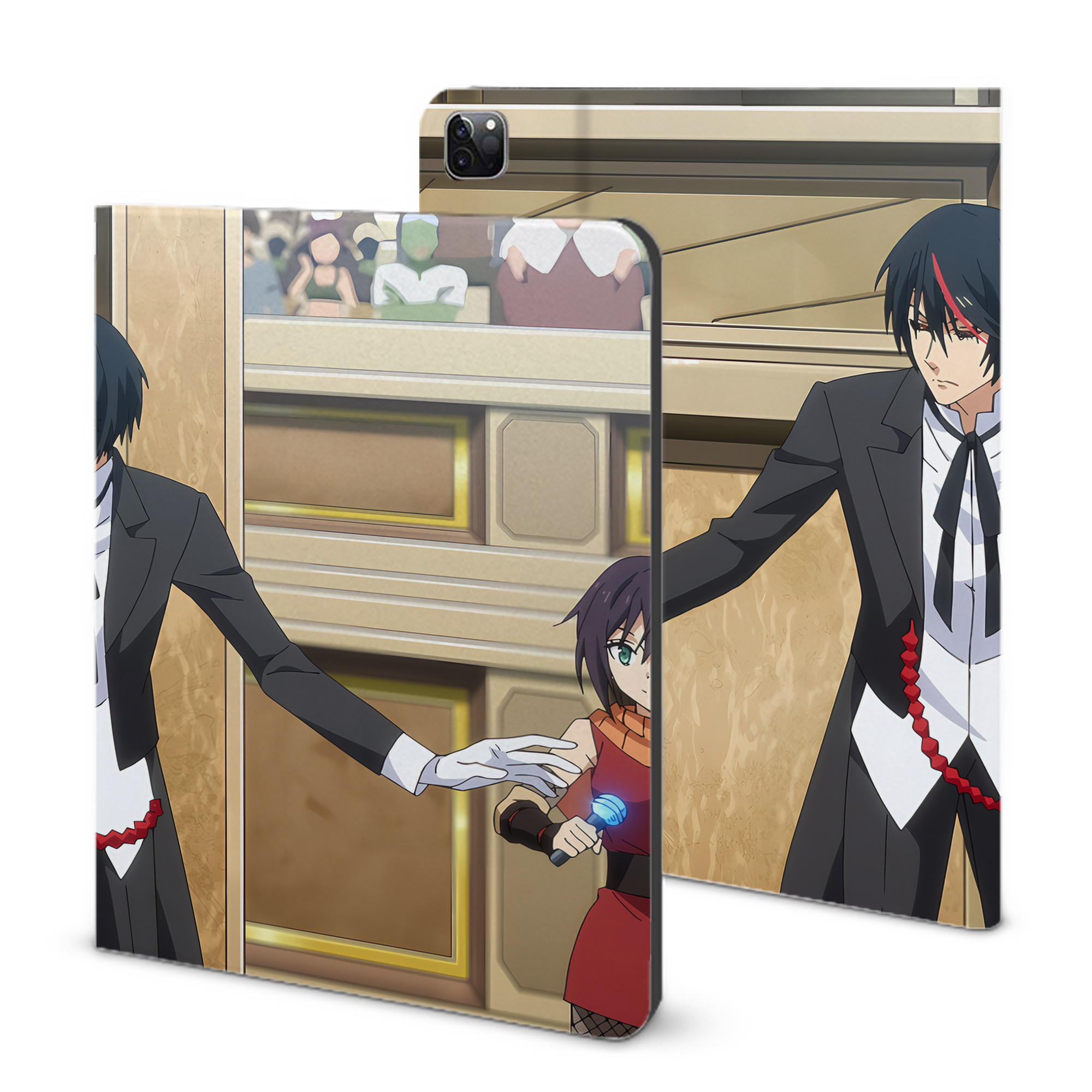 （画像用） 転スラ Regarding Reincarnated to Slime IPad ケース ブック型 PUレザー TPU 耐衝撃 軽量 薄型 ペン収納なし 全面保護 IPad 各モデル対応